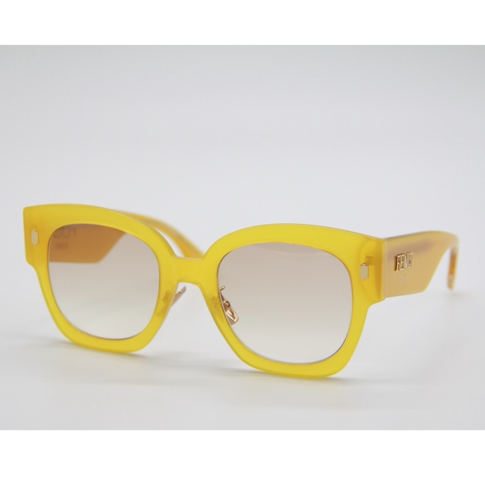 NEW FENDI FF0458/G/S 40G YELLOW SUNGLASSES FENDI FF 0458/G/S - Picture 2 of 12